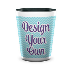 Design Your Own Ceramic Shot Glass - 1.5 oz - Two Tone - Single