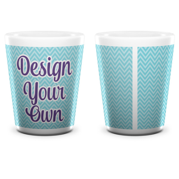 Design Your Own Shot Glass - White - APPROVAL