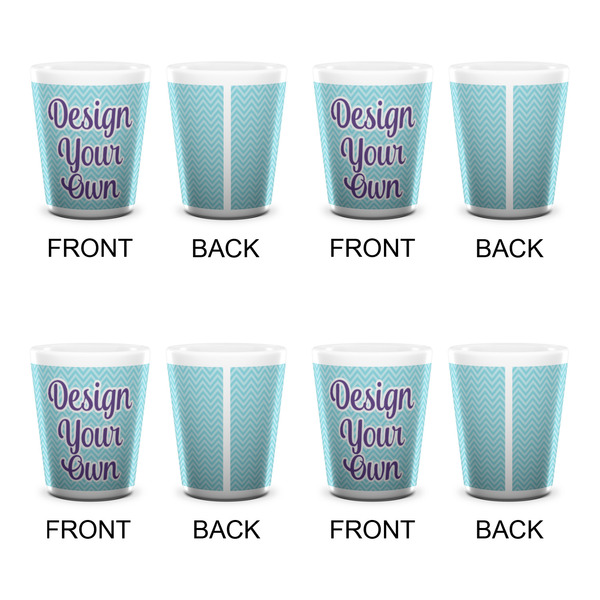 Design Your Own Shot Glass - White - Set of 4 - APPROVAL