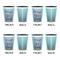 Design Your Own Shot Glassess - Two Tone - Set of 4 - APPROVAL