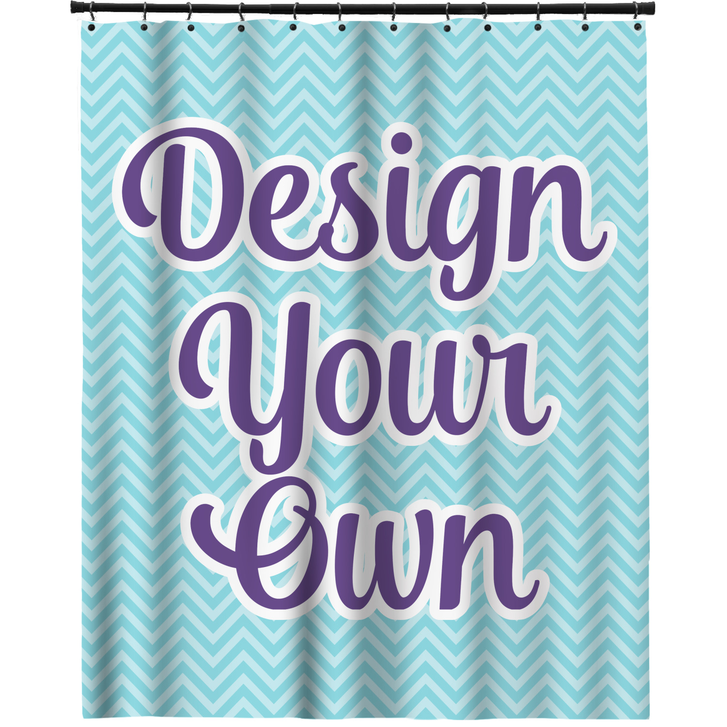 Design Your Own Extra Long Shower Curtain 70" x 83" YouCustomizeIt