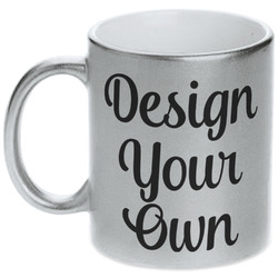 Design Your Own Metallic Silver Mug