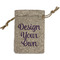 Design Your Own Small Burlap Gift Bag - Front