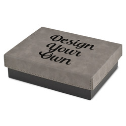 Gift Box w/ Engraved Leather Lid - Small