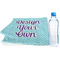 Design Your Own Sports Towel Folded with Water Bottle