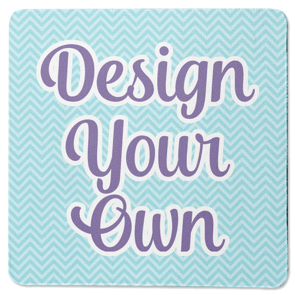 Design Your Own Square Coaster Rubber Back - Single