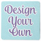 Design Your Own Square Coaster Rubber Back - Single