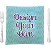 9.5" Glass Square Lunch / Dinner Plate