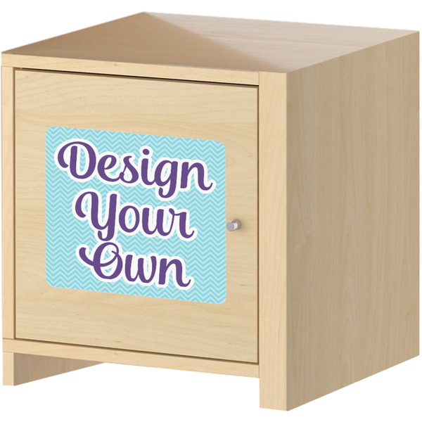 Design Your Own Square Wall Decal on Wooden Cabinet
