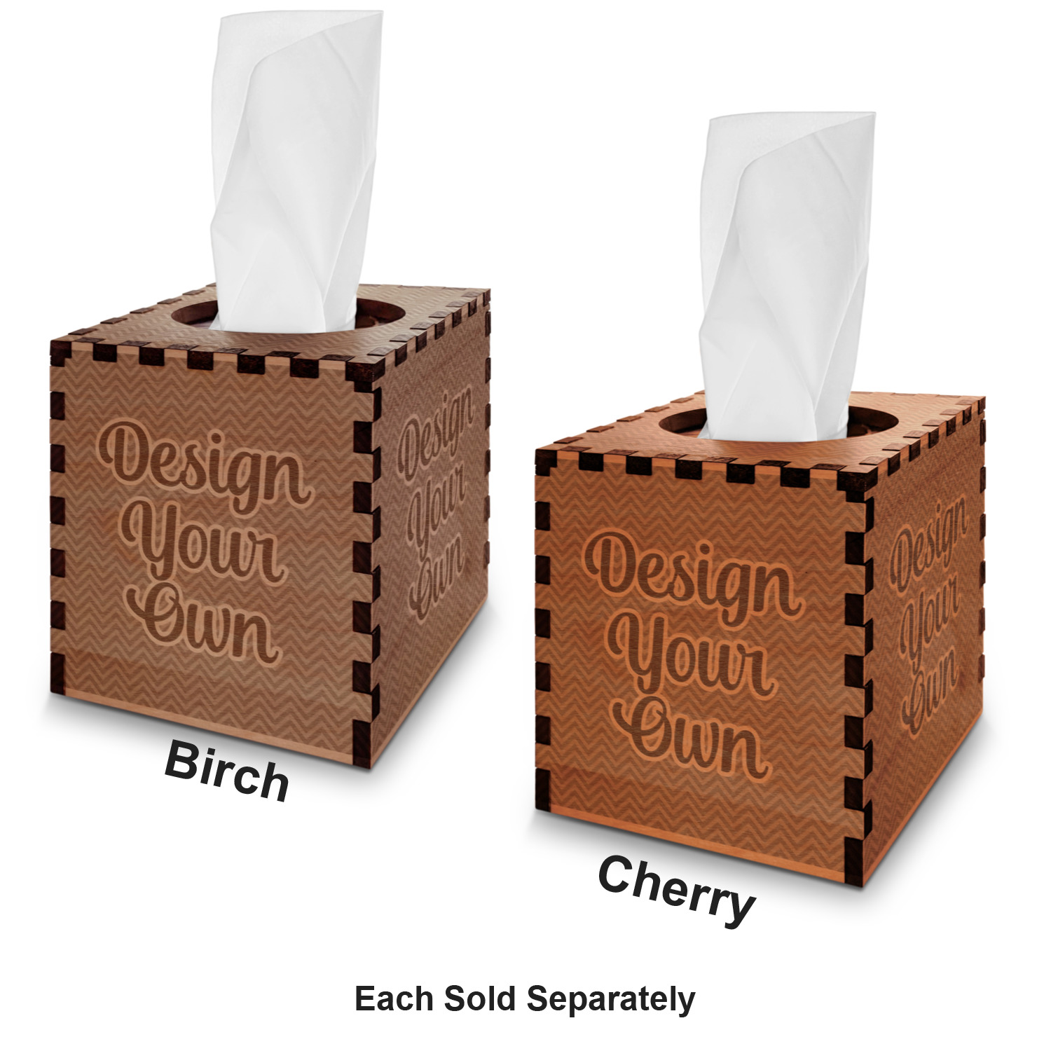 Design Your Own Wooden Tissue Box Cover Square YouCustomizeIt