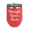 Design Your Own Stemless Stainless Steel Wine Tumbler - Coral - Double-Sided