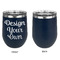 Design Your Own Stainless Wine Tumblers - Navy - Single Sided - Approval