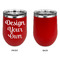 Design Your Own Stainless Wine Tumblers - Red - Single Sided - Approval