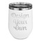 Design Your Own Stainless Wine Tumblers - White - Double Sided - Front
