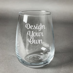 Design Your Own Stemless Wine Glass - Laser Engraved