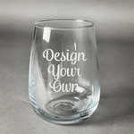 Design Your Own Stemless Wine Glass - Laser Engraved