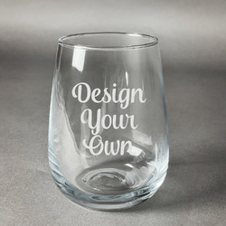 Design Your Own Stemless Wine Glass - Laser Engraved