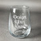 Design Your Own Stemless Wine Glass - Laser Engraved