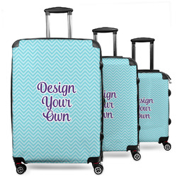 Design Your Own 3-Piece Luggage Set - 20" Carry On - 24" Medium Checked - 28" Large Checked