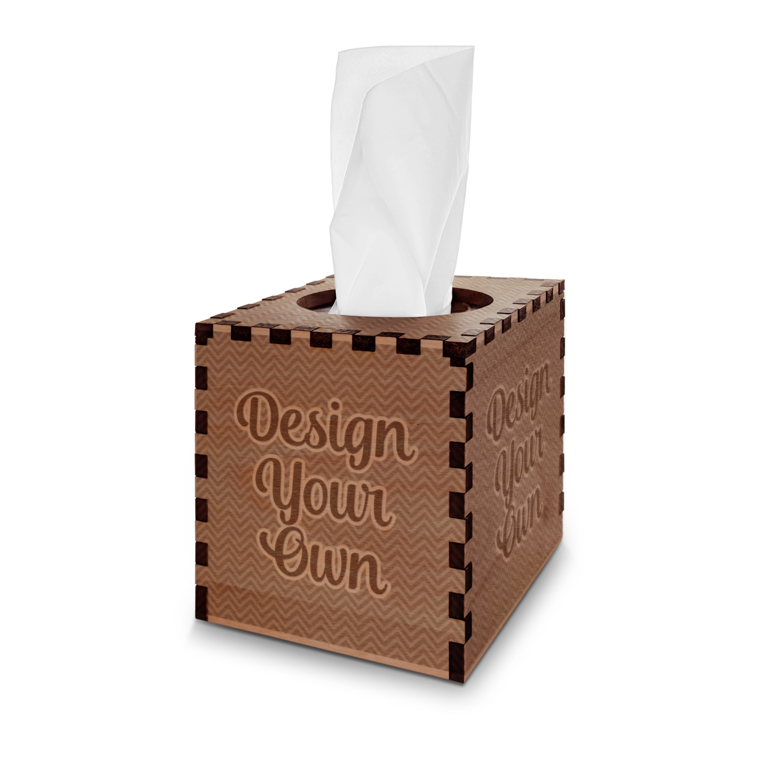 Design Your Own Wooden Tissue Box Cover Square YouCustomizeIt