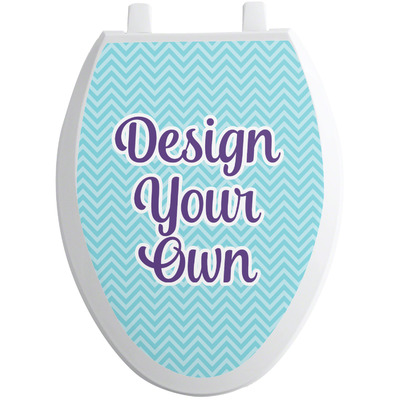 Design Your Own Toilet Seat Decal - Elongated