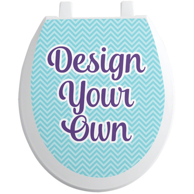 Design Your Own Toilet Seat Decal - Round