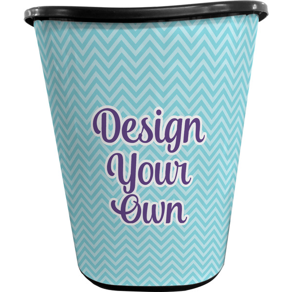 Design Your Own Waste Basket - Single-Sided - Black