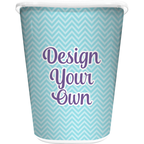 Design Your Own Waste Basket - Double-Sided - White