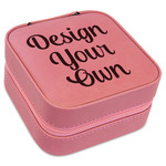 Design Your Own Travel Jewelry Boxes - Pink Leather