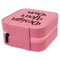 Design Your Own Travel Jewelry Boxes - Leather - Pink - View from Rear