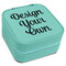 Design Your Own Travel Jewelry Boxes - Leatherette - Teal - Angled View