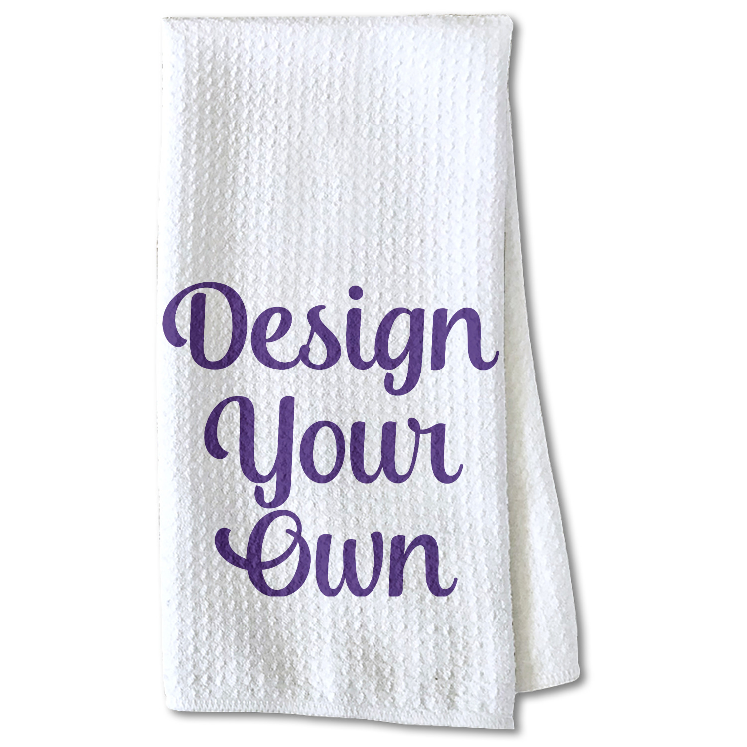 Design Your Own Kitchen Towel Waffle Weave Partial Print