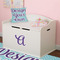 Design Your Own Wall Letter Decal Small on Toy Chest