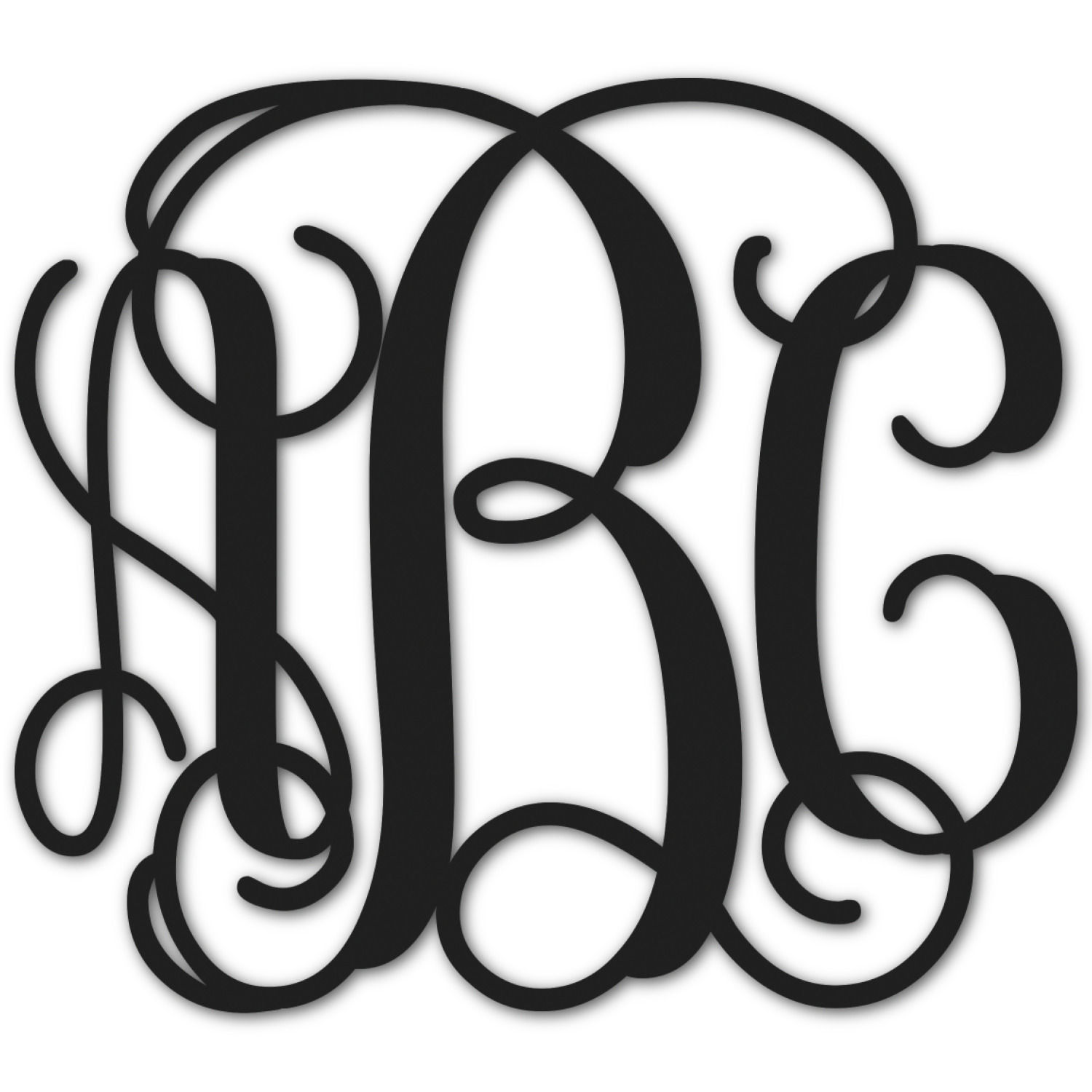Design Your Own Monogram Decal Large YouCustomizeIt