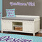 Design Your Own Wall Name Decal Above Storage bench
