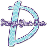 Design Your Own Name & Initial Decal - Custom Sized