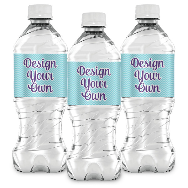 Design Your Own Water Bottle Labels - Front View