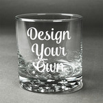 Design Your Own Whiskey Glass - Engraved
