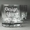 Whiskey Glasses - Engraved - Set of 4