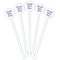 Design Your Own White Plastic 5.5" Stir Stick - Fan View