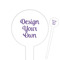 Design Your Own Round Plastic Food Picks