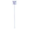 Design Your Own White Plastic Stir Stick - Double Sided - Square - Single Stick