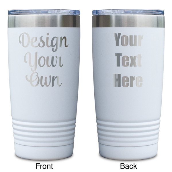 Design Your Own White Polar Camel Tumbler - 20oz - Double Sided - Approval