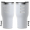 Design Your Own White RTIC Tumbler - Front and Back