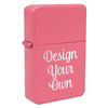 Windproof Lighter - Pink - Double-Sided & Lid Engraved
