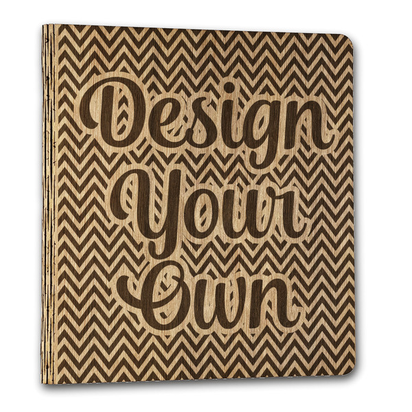 Design Your Own Wood 3-Ring Binder - 1" Letter Size