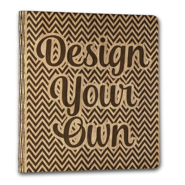 Design Your Own Wood 3-Ring Binders - 1" Letter - Front