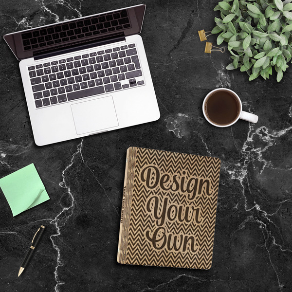 Design Your Own Wood 3-Ring Binders - 1" Letter - In Context