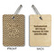 Design Your Own Wood Luggage Tags - Rectangle - Approval