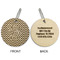 Design Your Own Wood Luggage Tags - Round - Approval